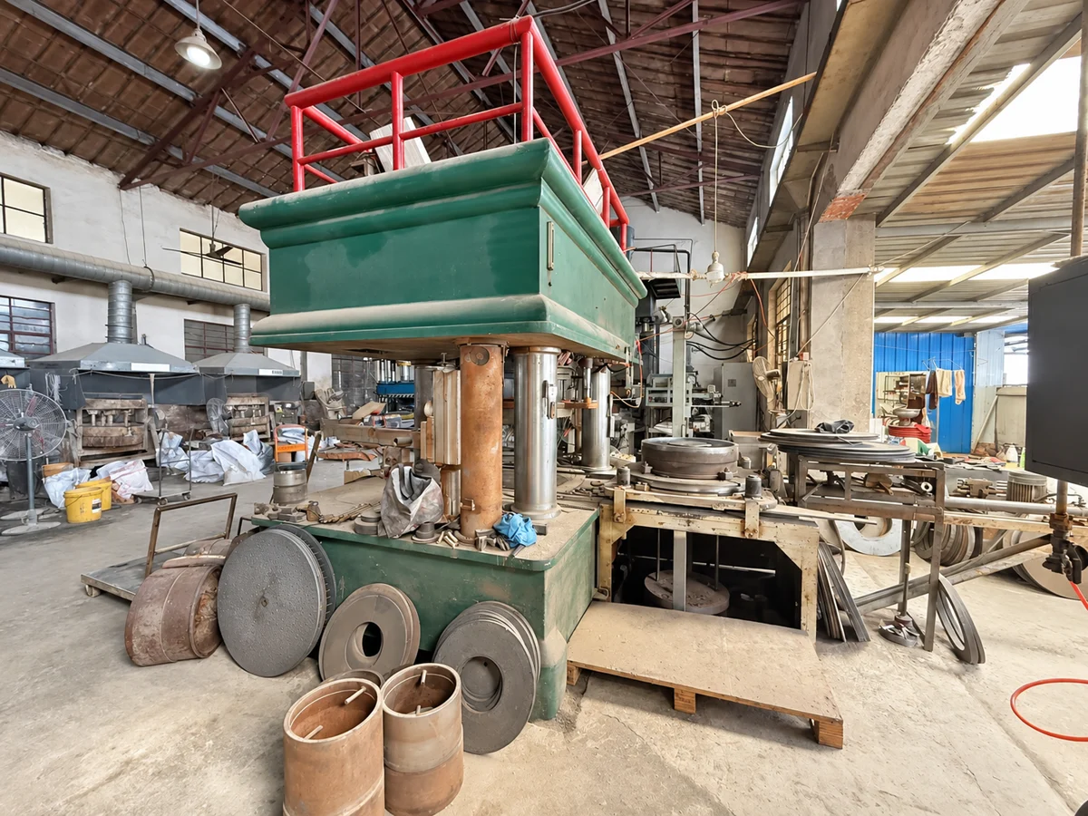 Hydraulic presses for forming wheels